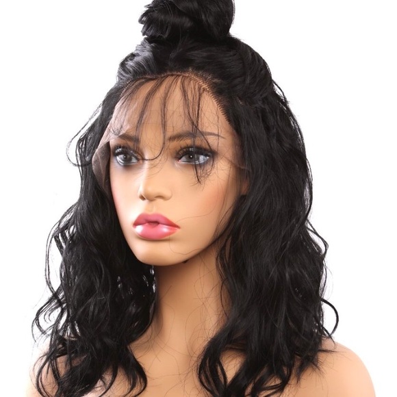 ?MARCH 16” LACE FRONT Black NATURAL Wave BOB WIG✨ main image 6